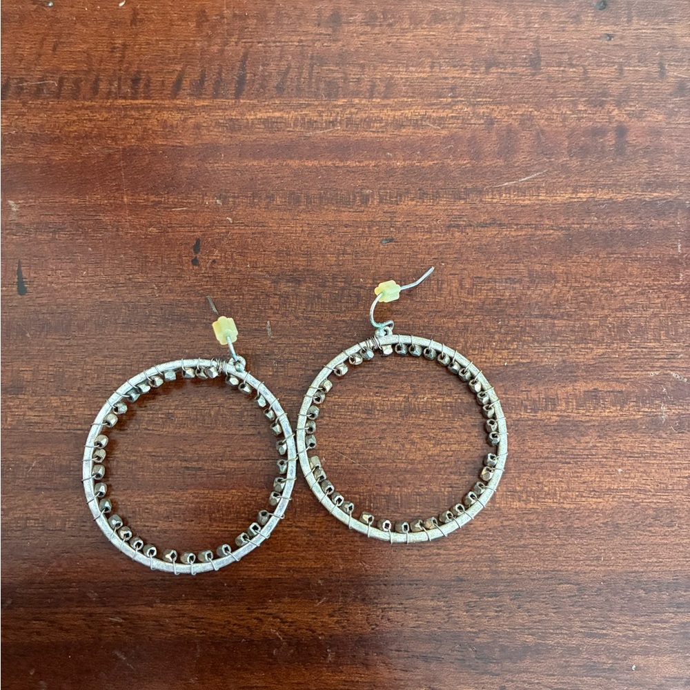 Elegant Silver Hoop Earrings